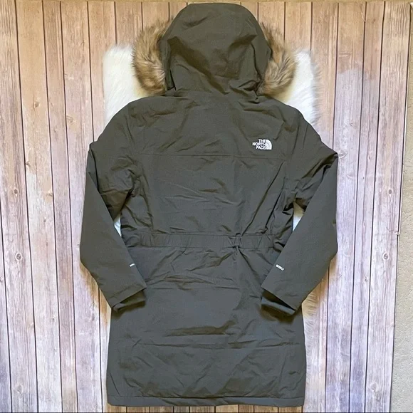 The North Face Women’s Arctic Parka Coat In New Taupe Green - Picture 5 of 8